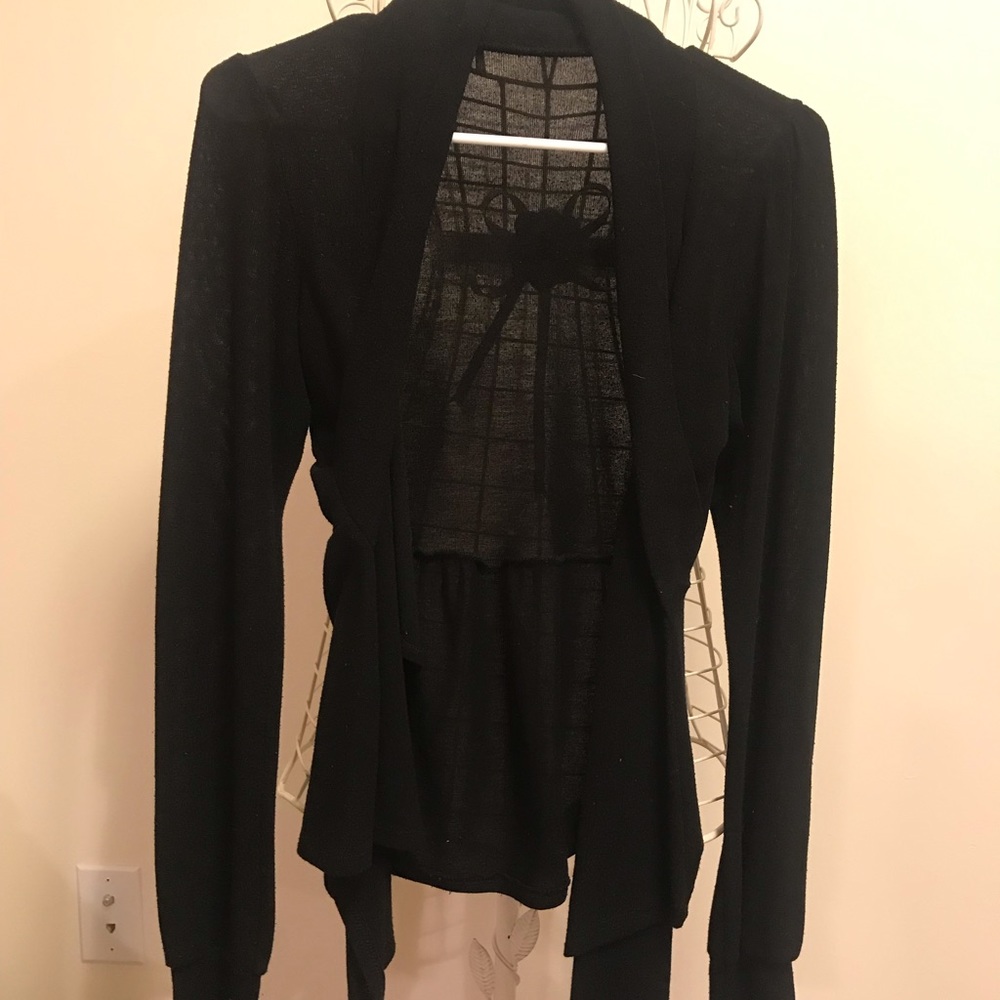 Black cardigan